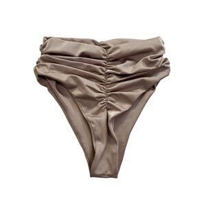 Port de Bras Scrunch Bikini Bottoms in Mauve